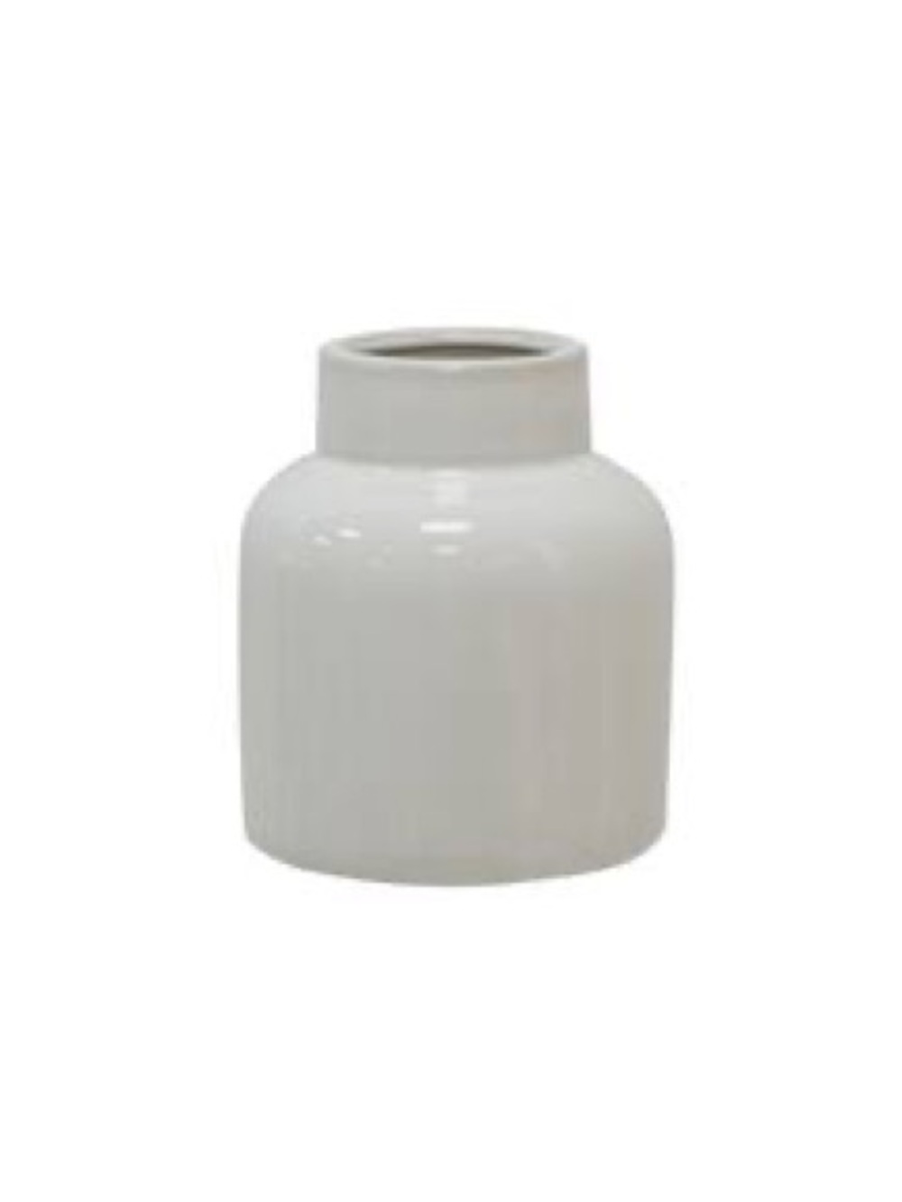 Ashland Glossy White Ceramic Vase - Modern Minimalist Accent